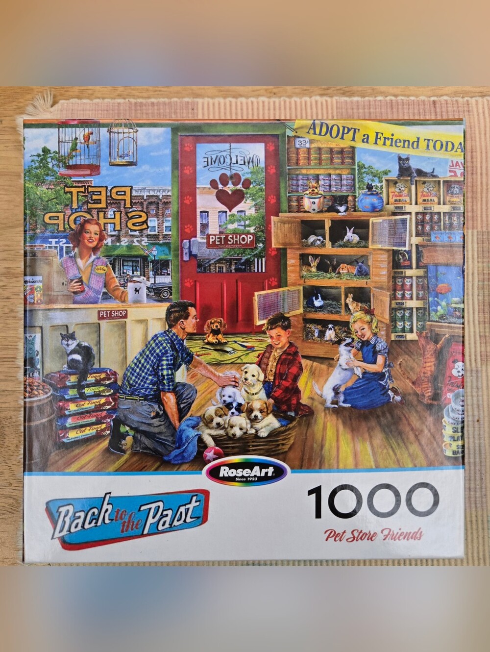 RoseArt 'Pet Store Friends' 1000-Piece Puzzle - Colorful Vintage Pet Shop